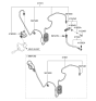 Diagram for Hyundai Sonata Clutch Hose - 41631-3K550