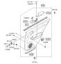 Diagram for 2008 Hyundai Sonata Armrest - 83350-3K510-V2