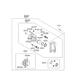 Diagram for 2008 Hyundai Sonata Brake Caliper - 58311-3KA11