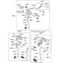 Diagram for Hyundai Sonata Brake Pedal - 32800-3K000