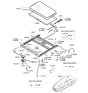 Diagram for 2010 Hyundai Genesis Weather Strip - 81613-3K000