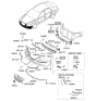 Diagram for 2007 Hyundai Sonata Fog Light - 92201-3K500