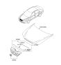 Diagram for 2010 Hyundai Sonata Grille - 86350-3K600