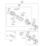 Diagram for Hyundai Tiburon Brake Caliper Piston - 58112-33000