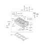 Diagram for 2010 Hyundai Sonata Cylinder Head - 22100-2G200