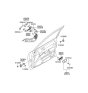 Diagram for 2008 Hyundai Sonata Door Handle - 82620-3K520-HZ