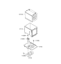 Diagram for Hyundai Sonata Battery Tray - 37150-3K250