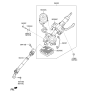 Diagram for Hyundai Elantra Steering Shaft - 56400-3X002