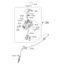Diagram for Hyundai Automatic Transmission Shift Levers - 46700-3Y100