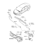 Diagram for 2012 Hyundai Elantra Windshield Wiper - 98361-3X100