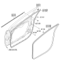 Diagram for 2012 Hyundai Elantra Weather Strip - 82220-3X000