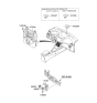 Diagram for 2011 Hyundai Elantra A/C Switch - 97250-3X270-GU