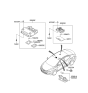 Diagram for 2012 Hyundai Elantra Dome Light - 92800-3X150-YDA