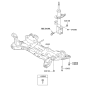 Diagram for 2013 Hyundai Elantra Front Cross-Member - 62400-3Y000