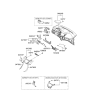 Diagram for Hyundai Elantra Steering Column Cover - 84852-3Y000-HZ