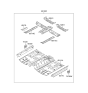 Diagram for 2011 Hyundai Elantra Floor Pan - 65100-3Y000