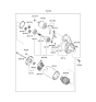 Diagram for 2015 Hyundai Elantra Starter Motor - 36100-2E550