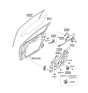 Diagram for Hyundai Elantra Window Regulator - 82471-3Y010