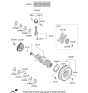 Diagram for 2013 Hyundai Elantra Rod Bearing - 23060-2E000