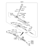 Diagram for Hyundai Elantra Steering Gear Box - 56500-3X003