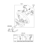 Diagram for 2011 Hyundai Elantra Steering Wheel - 56110-3Y100-RYZ