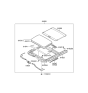 Diagram for 2011 Hyundai Elantra Sunroof - 81600-3Y000-TX