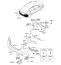 Diagram for 2012 Hyundai Elantra Bumper - 86611-3Y001