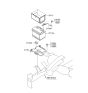 Diagram for Hyundai Elantra Battery Tray - 37150-3X000