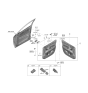 Diagram for 2022 Hyundai Santa Cruz Mirror Switch - 93530-AA000-4X