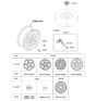 Diagram for 2022 Hyundai Tucson Spare Wheel - 52910-N9300