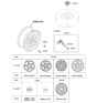 Diagram for Hyundai Tucson Spare Wheel - 52910-N9300