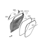 Diagram for 2022 Hyundai Tucson Door Moldings - 83860-N9000