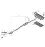 Diagram for 2022 Hyundai Tucson Exhaust Pipe - 28710-N9340