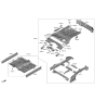 Diagram for Hyundai Tucson Rear Crossmember - 65850-N9000