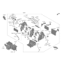 Diagram for 2015 Hyundai Tucson Blend Door Actuator - 97154-3Z000