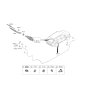 Diagram for 2022 Hyundai Tucson Wiper Blade - 98850-A4000