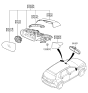 Diagram for 2019 Hyundai Elantra GT Side Marker Light - 87624-G3000