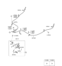 Diagram for Hyundai Elantra GT Parking Brake Cable - 59770-G3500