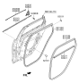 Diagram for Hyundai Elantra GT Door Moldings - 83850-G3000