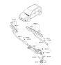 Diagram for 2019 Hyundai Elantra GT Wiper Arm - 98321-G3000