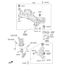 Diagram for 2021 Hyundai Veloster Front Cross-Member - 62405-G3050