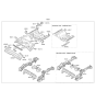 Diagram for Hyundai Elantra GT Front Cross-Member - 65611-G3000