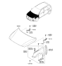 Diagram for 2018 Hyundai Elantra GT Hood Hinge - 79110-G3000