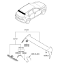 Diagram for 2020 Hyundai Elantra GT Spoiler - 87250-G3000