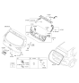 Diagram for 2020 Hyundai Elantra GT Tailgate Latch - 81230-G3000