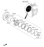 Diagram for Hyundai Torque Converter - 45100-2F400