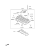 Diagram for 2014 Hyundai Veloster Cylinder Head - 22100-2B701