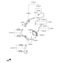 Diagram for 2017 Hyundai Santa Fe Sport Oil Cooler Hose - 97324-2WBA0