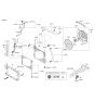 Diagram for Hyundai Santa Fe Sport Radiator Hose - 25411-2W700