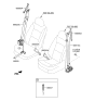 Diagram for Hyundai Seat Belt - 88820-4Z500-NBC